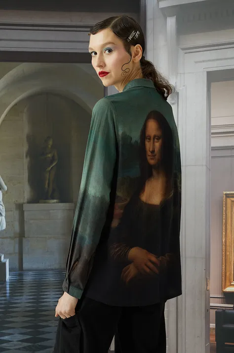 Koszula damska z kolekcji Eviva L'arte wzorzysta kolor multicolor