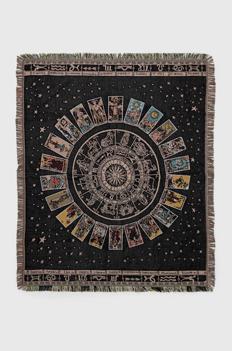 Koc żakardowy z kolekcji Zodiak 160 x 130 cm kolor multicolor