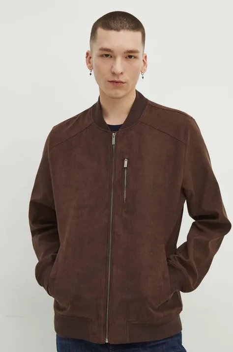 Куртка-бомбер Medicine чоловіча колір коричневий перехідна