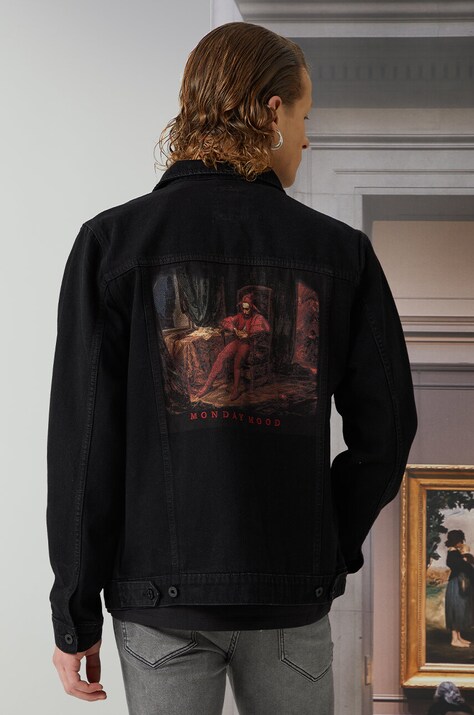 Джинсовая куртка Medicine мужская цвет чёрный переходная