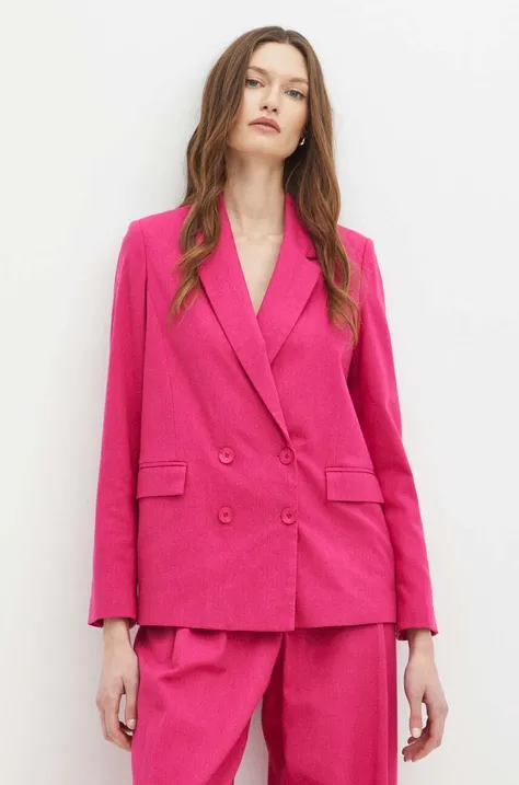 Пиджак Medicine женская цвет розовый двубортный однотонная