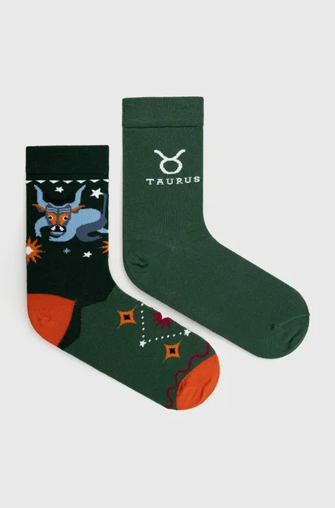 Bavlnené ponožky dámske z kolekcie Zverokruh - Býk (2-pack) viac farieb