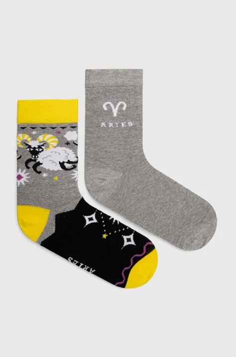 Bavlněné ponožky dámské z kolekce Zvěrokruh - Beran (2-pack) více barev