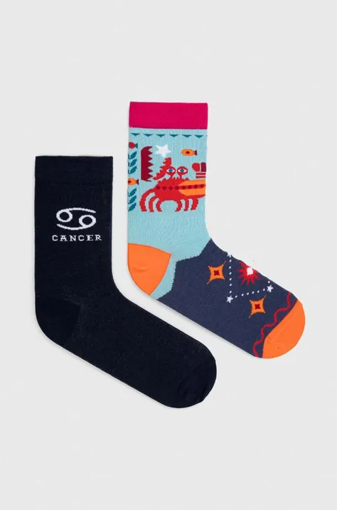 Bavlněné ponožky dámské z kolekce Zvěrokruh - Rak (2-pack) více barev