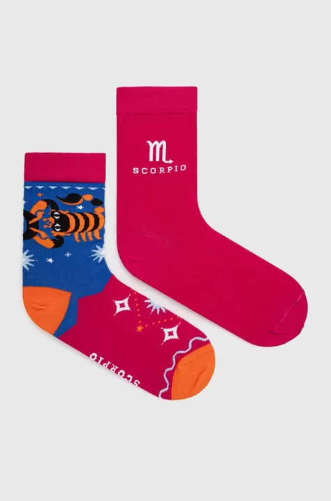 Bavlnené ponožky dámske z kolekcie Zverokruh - Škorpión (2-pack) viac farieb