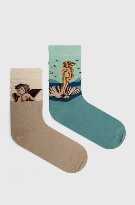 Bavlnené ponožky dámske z kolekcie Eviva L'arte (2-pack) viac farieb