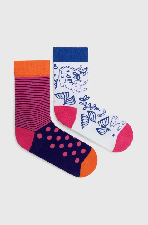 Bavlnené ponožky dámske z kolekcie Deň mačiek (2-pack) viac farieb