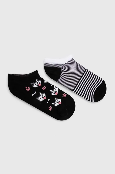Bavlnené ponožky dámske so psami (2-pack) viac farieb