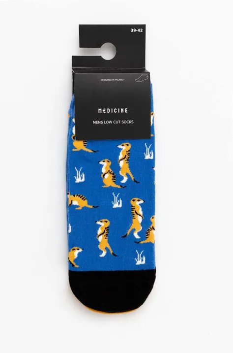 Bavlnené ponožky pánske so vzorom: surikaty (2-pack) viac farieb
