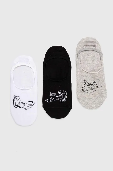 Bavlnené ponožky pánske s mačkami (3-pack) viac farieb