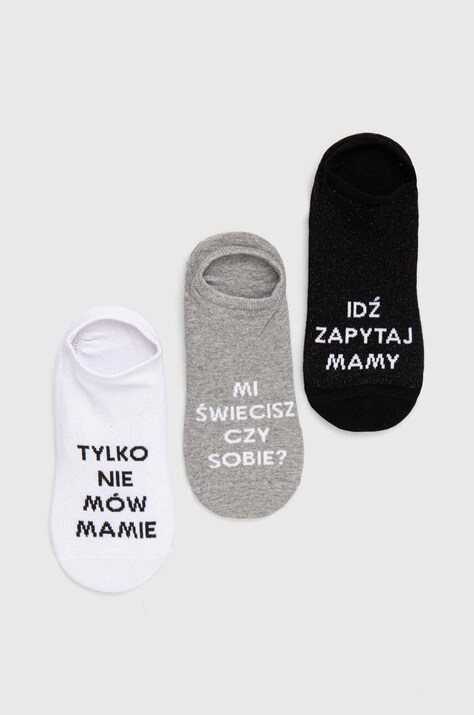 Skarpetki bawełniane męskie - Najlepsze teksty Taty (3-pack) kolor multicolor
