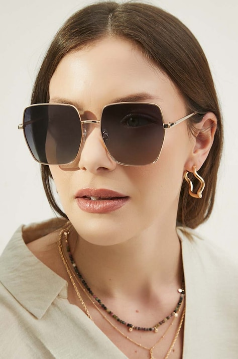 Okulary przeciwsłoneczne damskie z polaryzacją kolor czarny