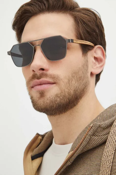 Okulary przeciwsłoneczne męskie z polaryzacją kolor czarny