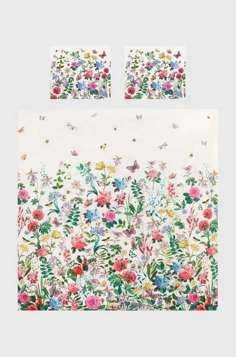 Komplet pościeli bawełnianej wzorzystej 200 x 200 cm kolor multicolor