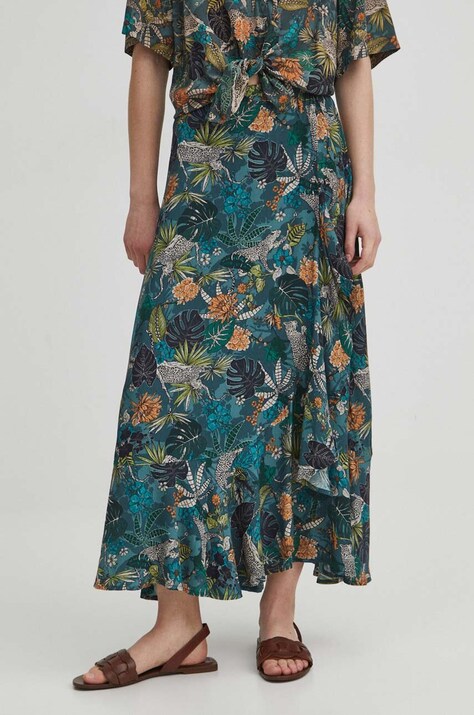 Пола Medicine дълга разкроена