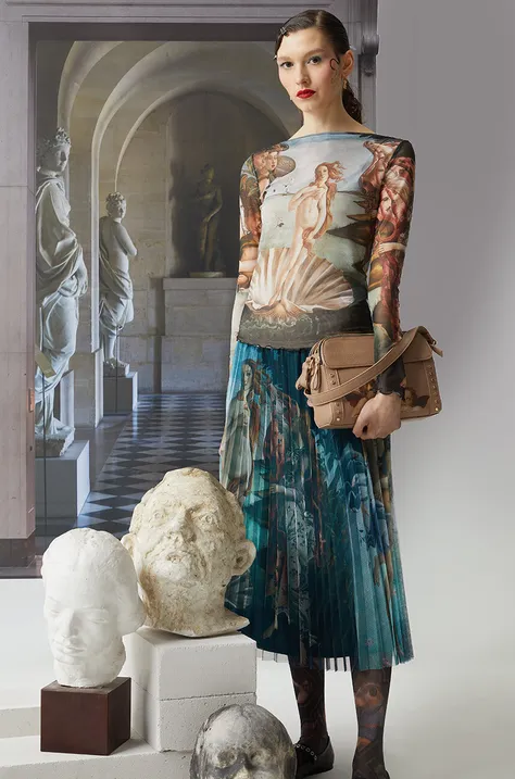 Spódnica damska maxi z kolekcji Eviva L'arte kolor multicolor