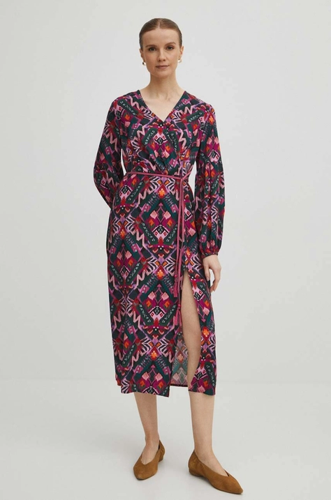 Medicine rochie midi, evazati