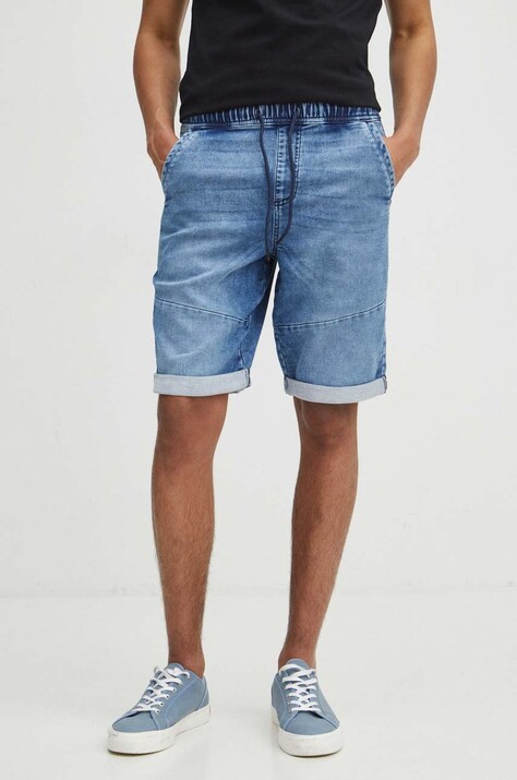 Medicine pantaloncini di jeans uomo colore blu