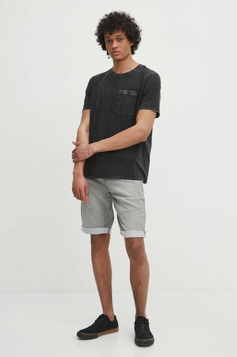 Τζιν σορτς Medicine χρώμα: γκρι