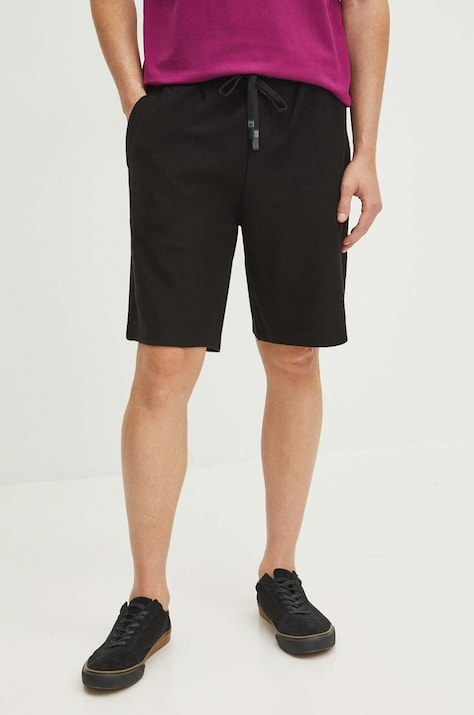 Medicine szorty bawełniane kolor czarny