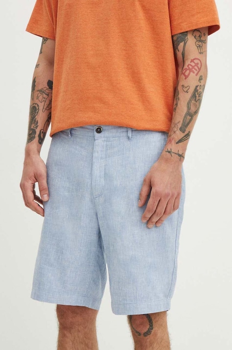 Ľanové šortky pánske