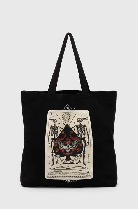 Bavlnená taška z kolekcie Love Alchemy čierna farba