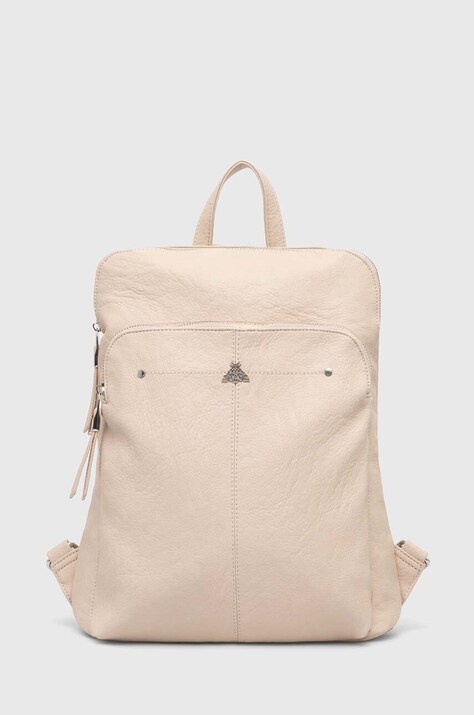 Medicine rucsac femei, culoarea bej, mare, neted
