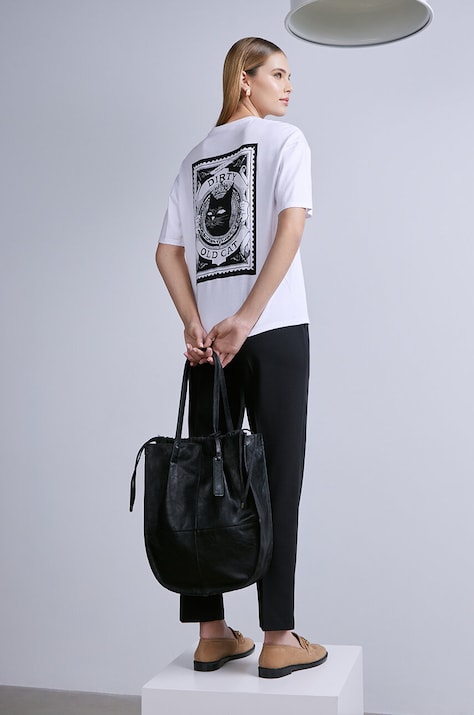 Medicine t-shirt in cotone donna colore bianco