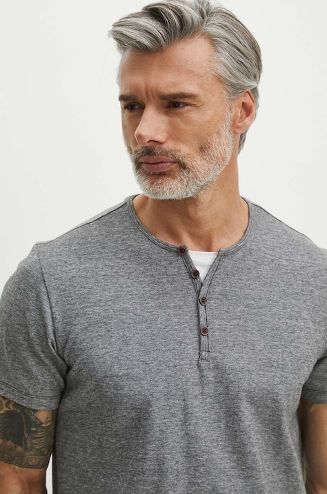 Bavlněné tričko Medicine černá barva