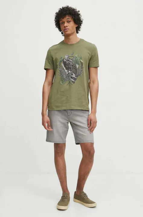 Medicine t-shirt in cotone uomo colore verde