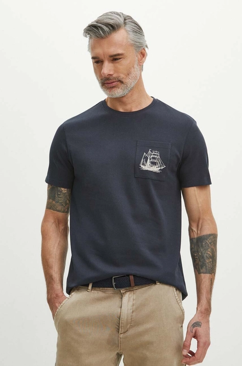 Medicine t-shirt in cotone uomo colore blu navy