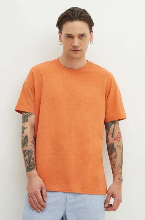 Kratka majica Medicine moška, oranžna barva