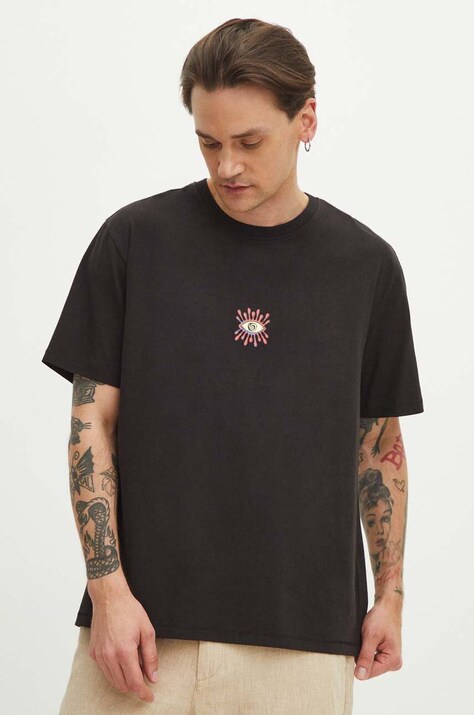 Medicine t-shirt bawełniany męski kolor czarny