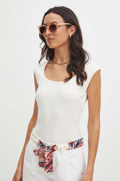 Μπλουζάκι Medicine χρώμα: μπεζ