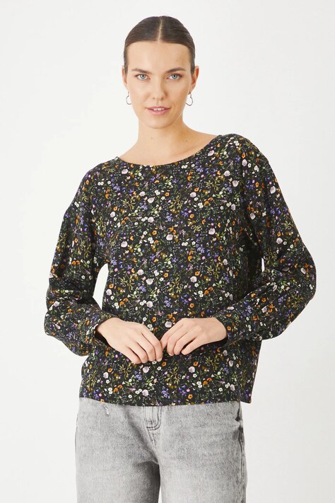 Блузка Medicine женская цвет чёрный узор
