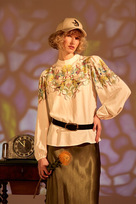 Medicine camicetta donna colore beige