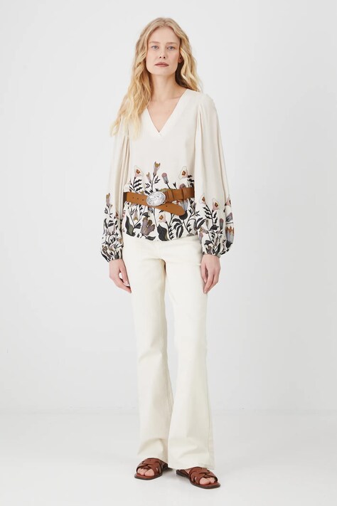 Medicine camicetta donna colore beige