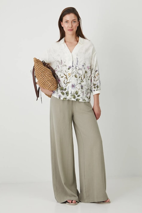 Medicine blusa in lino misto colore beige