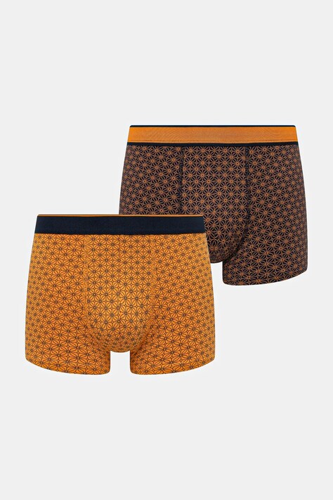 Bokserki bawełniane męskie z elastanem wzorzyste (2-pack) kolor multicolor