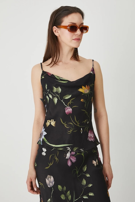 Блуза Medicine дамска в черно с десен