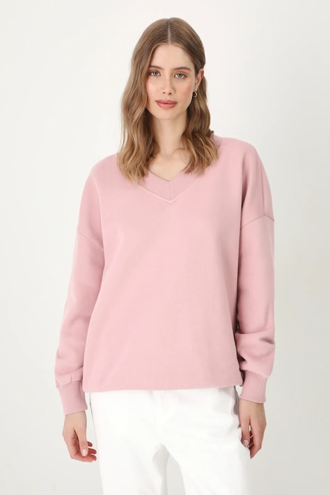 Mikina Medicine dámská, růžová barva, s kapucí, hladká