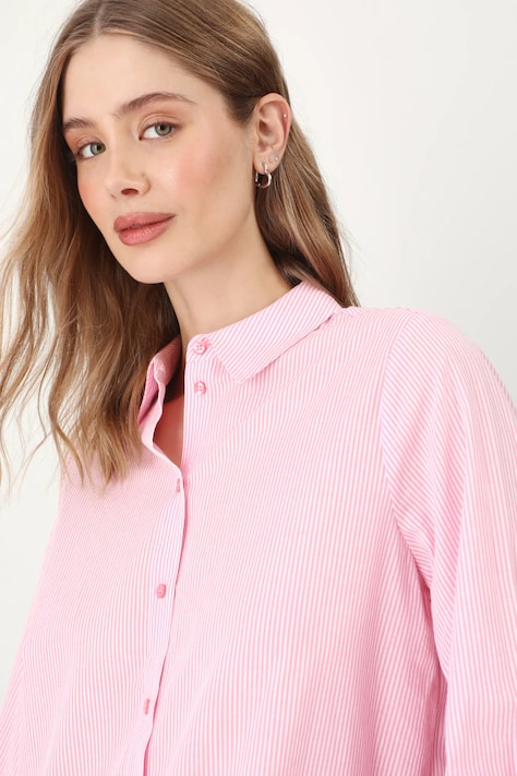Bavlnená košeľa Medicine dámska, ružová farba, regular, s klasickým golierom