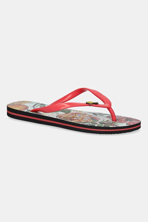 Japonki damskie wzorzyste kolor multicolor