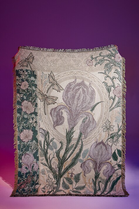 Žakárová deka ze speciální kolekce Eviva L'arte béžová barva