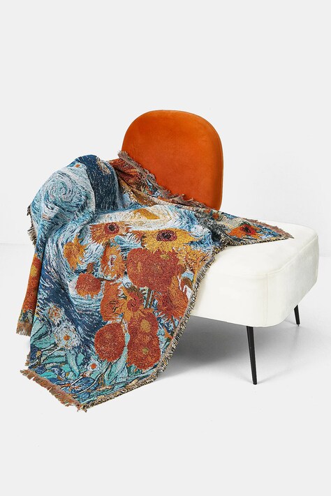 Koc żakardowy wzorzysty 160 x 130 cm kolor multicolor