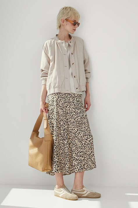 Medicine geaca bomber femei, culoarea bej, de tranzitie, oversize