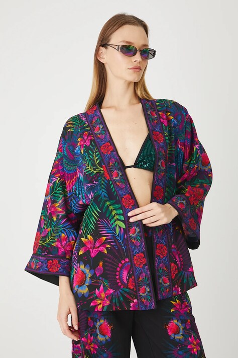 Кимоно Medicine цвет чёрный узор