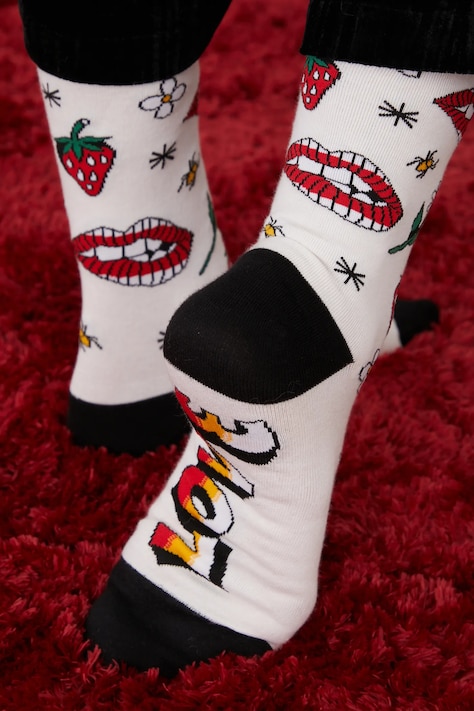 Skarpetki (2-pack) bawełniane damskie by Patryk Hilton kolor multicolor