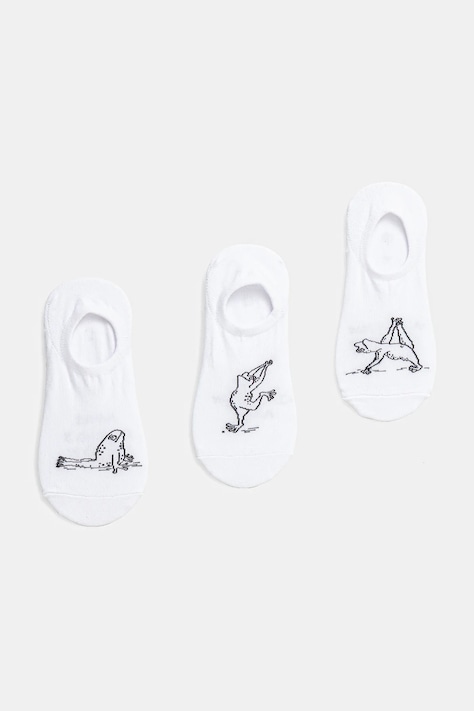 Skarpetki bawełniane damskie w żaby (3-pack)