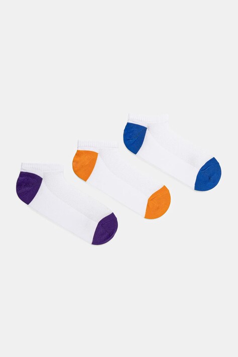 Skarpetki bawełniane męskie (3-pack) kolor biały